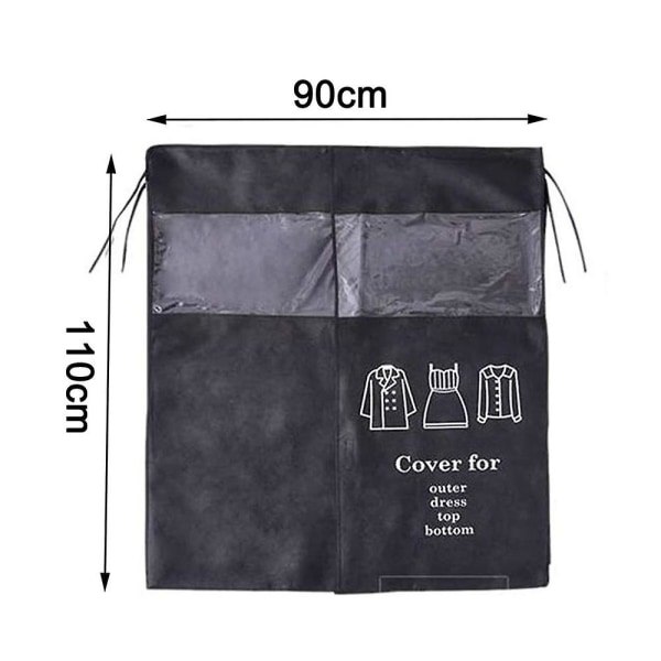 Svart Dammskydd Cover Andas 90 X 110 Cm Med
