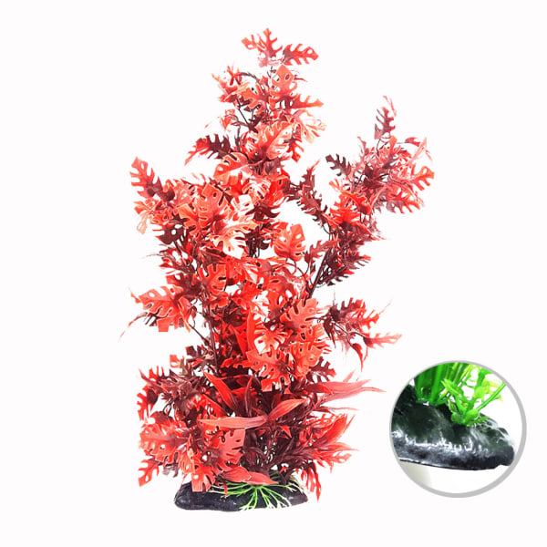 1 stk akvariedekorasjon Aquariumdekoration Dekoration Kunstige plastplanter, akvariedekorasjon Ornament-simulering Vannplanter Fisk