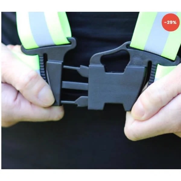 Reflekterende Sele Reflexvest med Refleks - Praktisk & Holdbar Sort