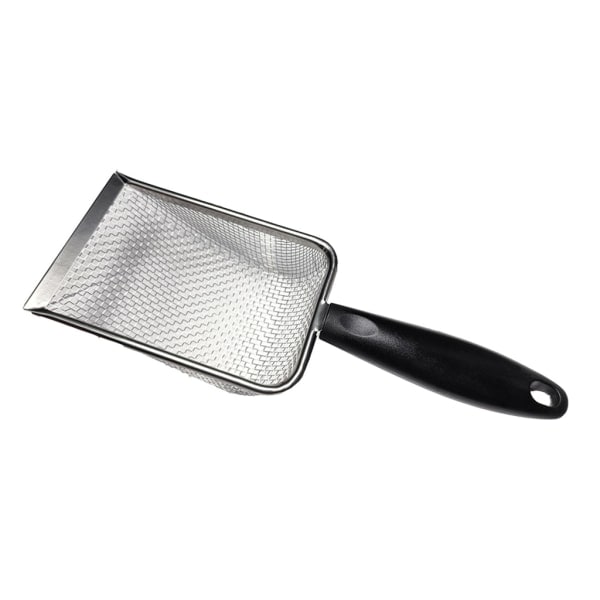 Reptil Sand Spade Rustfrit Stål Mesh Reptil Scooper Affaldsrenser