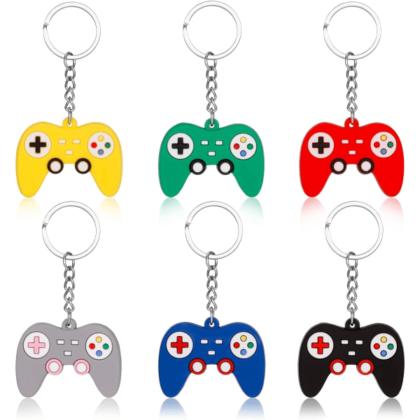 Gaming Nøglering Gaming Nøglering Videospil Nøgleringe Taske Fyld Nøgleringe til Børn Piger Fødselsdagsfest Taske Fyld Gaver