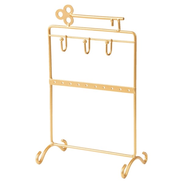 Smykker Organizer Display Stand 10-tommer Counter Smykker Display Rack Skrivebordsstativ guld