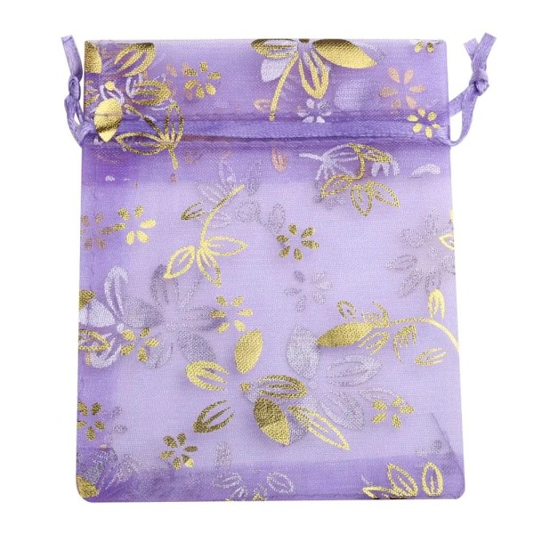 20 kpl/erä Organza Korupussit Lahjapakkauspussit PURPLE Violetti Purple 9x12cm