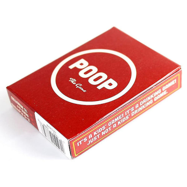 Poop The Game - Roligt og familievenligt kortspil for barn fra 6 år og opåt - Klassisk perfekt brädspel for spelkvällar og fester - 2-5 spillere