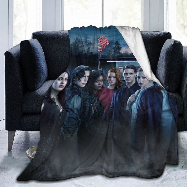 Riverdale Flanell Filt Sängkläder Fleece Filt Mjuk Thow Filtar Luftkonditionering Filt För Soffa Soffa Vardagsrum Sovrum-n96 50x40in 125x100cm
