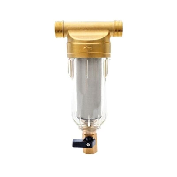 Sedimenteringsvattenfilter, Återanvändbart filter, Externt förfilter sedimentfilter, Vattenförfilter för brunnsvattenrör (1/2\") Lefou,