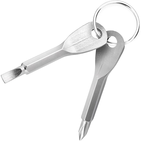 Multifunksjonell Pocket Mini Tool (sølv, 2./ sett), Outdoor Emerge