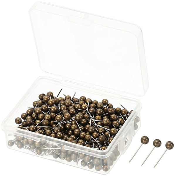 480/500 stk. Kugleformede Trykknapper Metal Pins Kortnåle til Korktavle Metal Syning Pins til Stof Syning Bronze