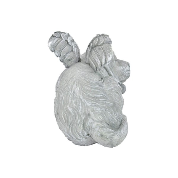 Pet Angel Dog Staty Hedersgravsten, 12 cm, polyresin