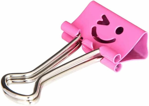Metallpermklips 40 stk store binders Kontorpulttilbehør Kompatibel med Kontorstillbehör 40Pcs