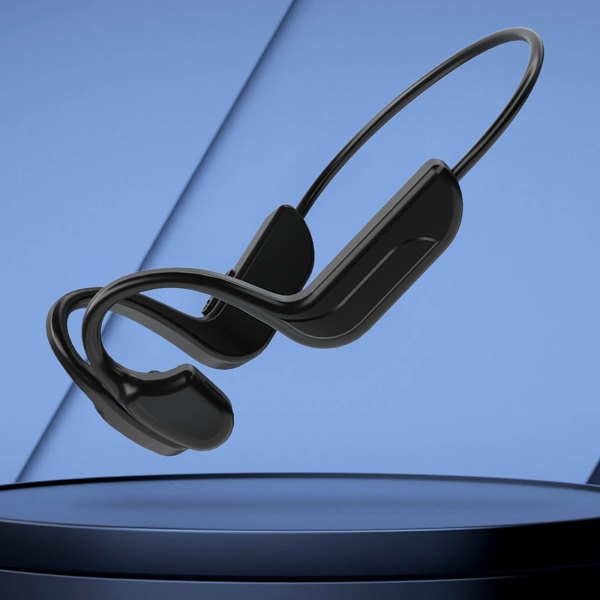 Bluetooth-kuulokkeet Benledning Langattomat kuulokkeet Urheilun ulkokäyttöön Stereo-kuulokkeet Kuulokemikrofoni Musta Svart