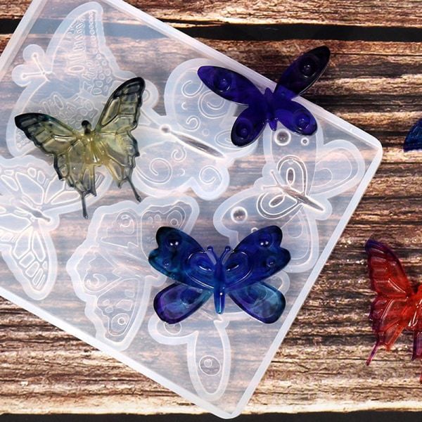Örhängen Halsband Hänge Form Butterfly Crystal