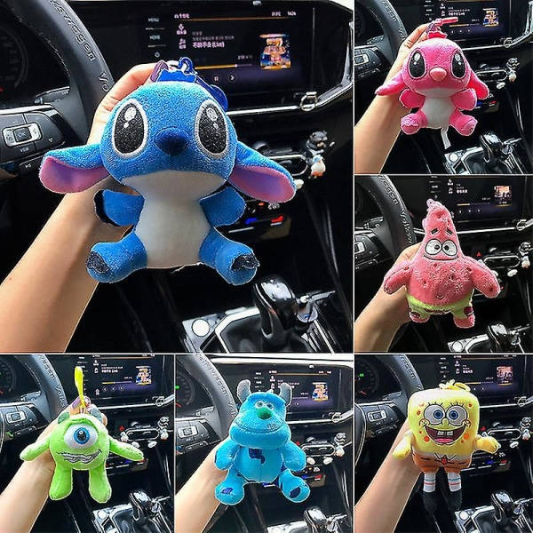 1 kpl Sullivan Stitch Mr.q Avainrengas Spongebob Patrick Yliopisto Pehmolelu
