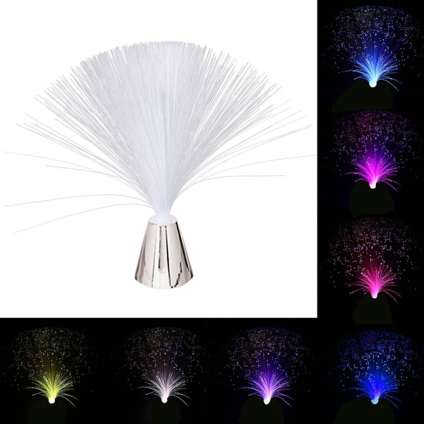 Fiberoptisk lampa färg ändrar fiberoptisk lampa Batteridriven fiberoptisk fontän nattlampa