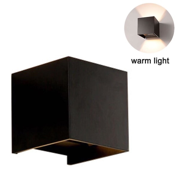 Sensor LED utendørs vegglampe Justerbar utendørslampe Veranda lampe Utendørs vegglampe, 12w eksteriørlampe, Ip65 vanntett