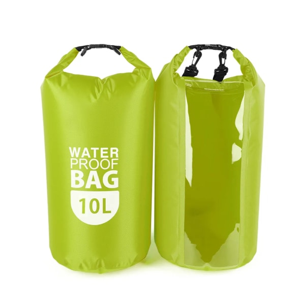 PVC Torr Vattentät Flytväska Rulltopp Torr Väska 10L/20L Vattensport Förvaringsväska Lätt Duty Torr Väska