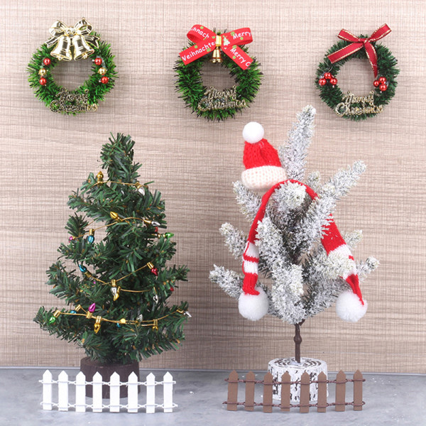 1/12 Nukkekoti Mini Joulukuusi Malli Nukkekoti Garland Deco A2 yksi koko A2 one size