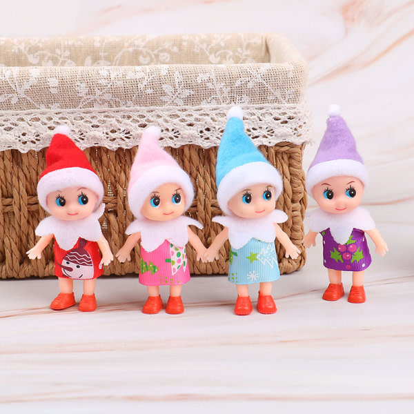 Toddler Baby Elf Dolls med rørliga armar dockhus tilbehör one size one size