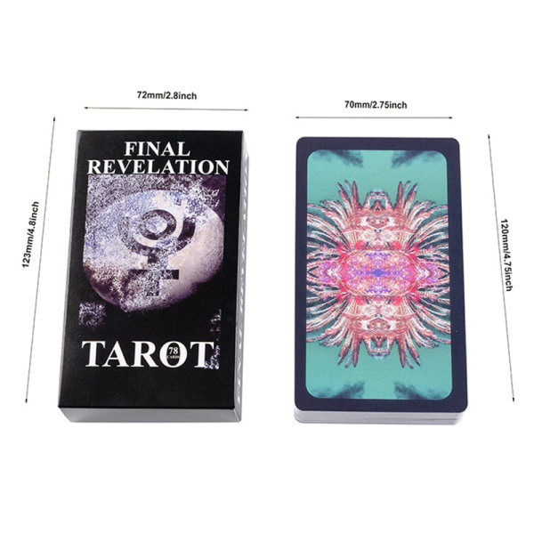 12*7 cm Final Revelation Tarot Prophecy Divination Deck Family P A Yksi koko A One size