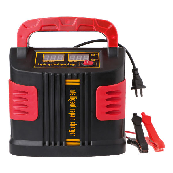 350W 14A AUTO Plus Justerbar LCD Batteriladdare 12V-24V Bilstartsats Bärbar