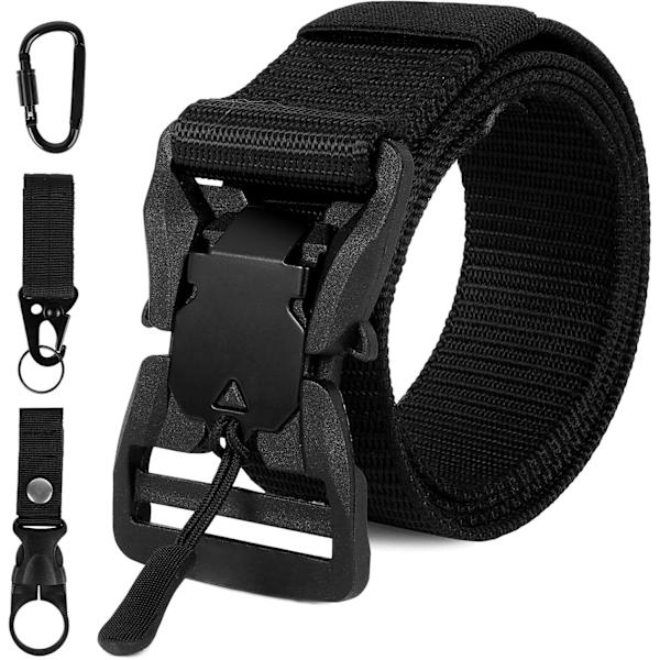 Miesten Taktinen Vyö, Sotilaallinen Tyyli Nopea Irrotus Nylon Vyö, Raskas Työvyö, Miesten Taktinen Vyö Lahja Koukun Kanssa, Nylon Riggers Vyöt Miehille Nylon buckle-B 4PCS
