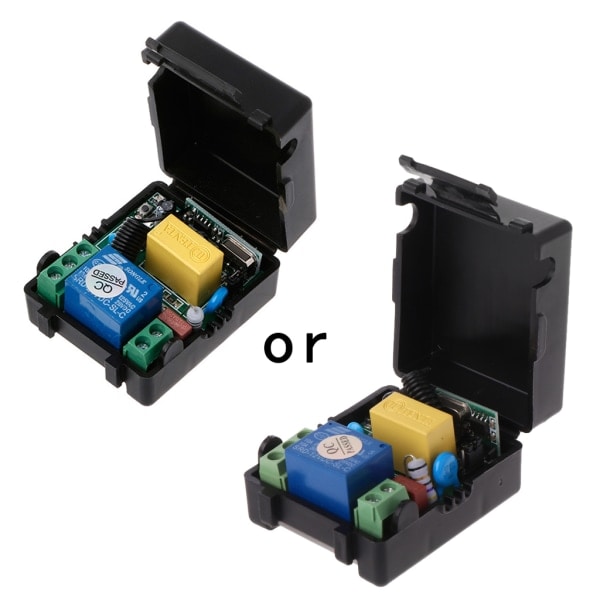 433 MHz RF-kaukosäädin DC 12V 10A 1CH releen vastaanottimelle universaaliin autotalliin/oveen/LED-valoon/tuulettimeen/signaalinsiirtoon null - 2