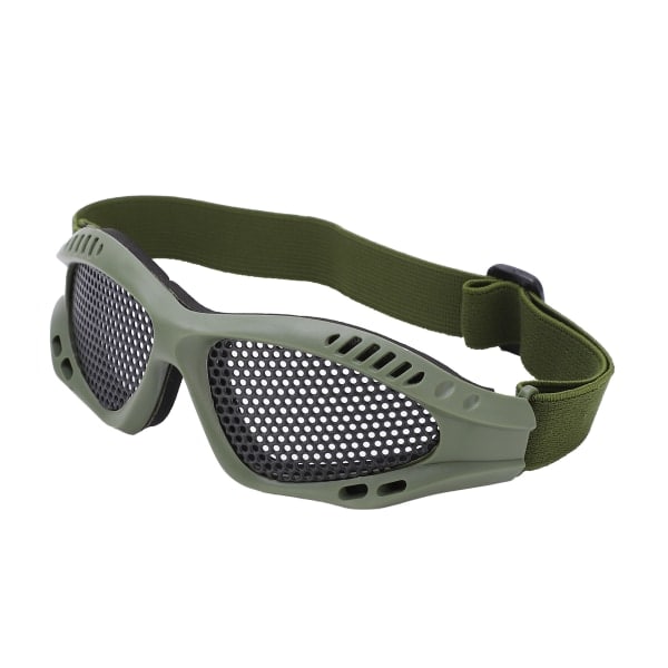 Mesh Slagtålig Hög seghet Andningsbara skyddsglasögon för skjutspel Utomhusridning Military Green