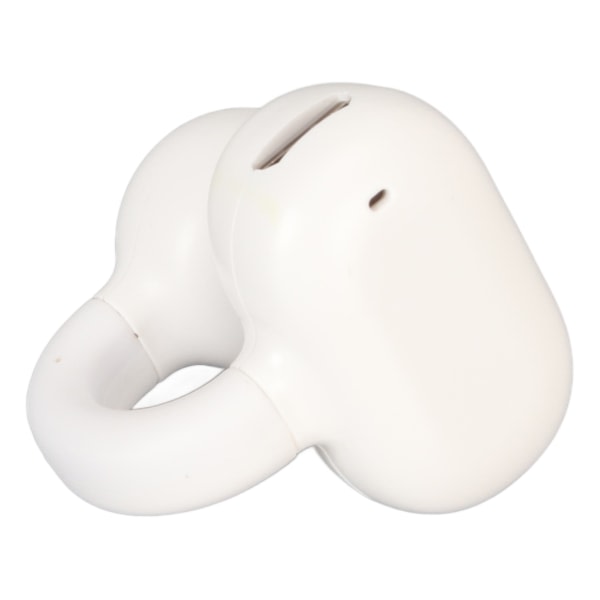 Öronklämma Bluetooth hörlurar HiFi Brusreducering Uppladdningsbar Single Ear Clip On Trådlös hörlur för sport Vit
