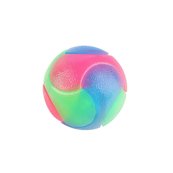 Hundbollar LED Blinkande elastisk boll Hundbettsäker husdjur Interaktiva leksaker för katter, hundar