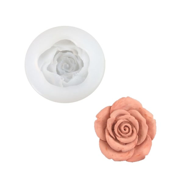 Rose-formede silikonformer for kaker - A