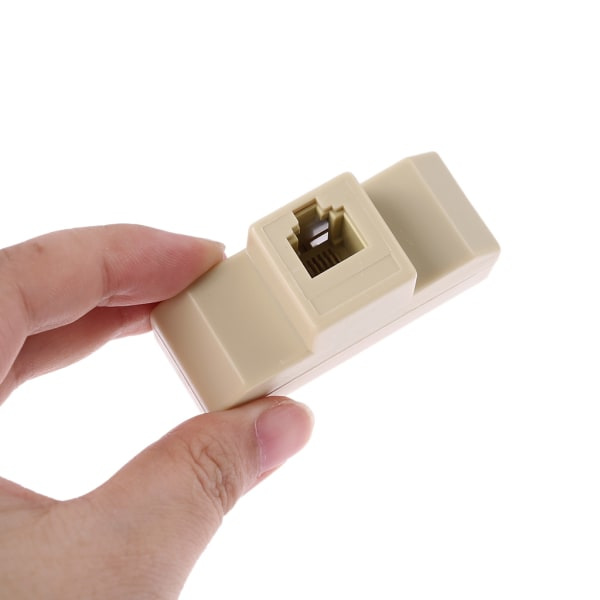 1 ST RJ11 Splitter 4-veisadapter 1 til M til 4 F RJ-11 6P4C Telefonkontakt Splitter