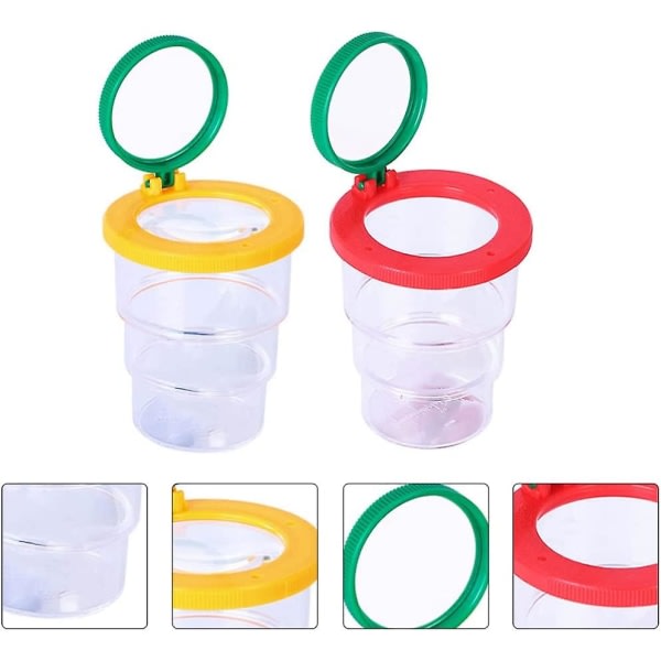 Hyönteisten suurentava katseluväline Infoga Bug Viewer Bug Magnifier Container Critter Insect Cage Science Bug Magnifier Science Nature Exploration Tool (2st)