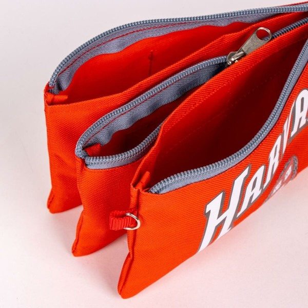 Tredobbelt Carry-all Harvard 22,5 x 2 x 11,5 cm Rød