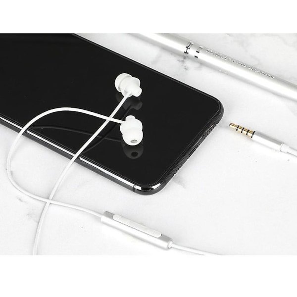 3,5 mm Jack Sovhörlurar Mjukt silikontrådt headset med mikrofon Örondjup