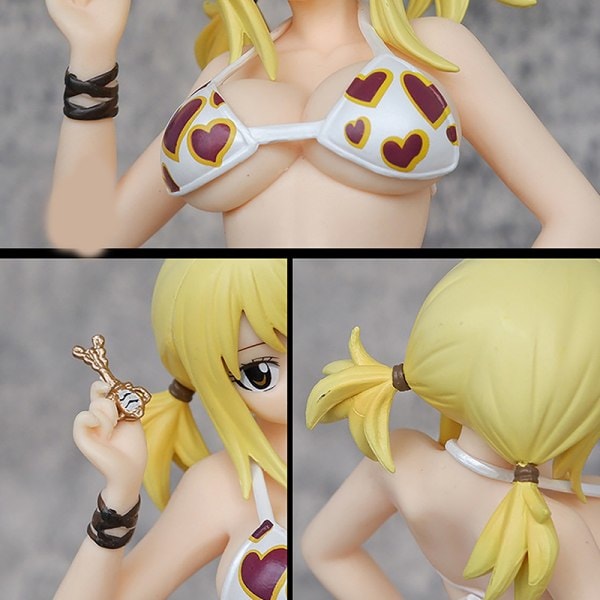 24 cm Fairy Tail Lucy Heartfilia Toimintahahmo Anime Seksikäs kauneus Monivärinen yksi koko Multicolor one size