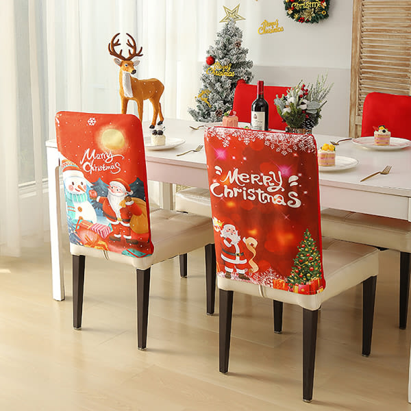 Joulu Xmas Bankett Stol cover Santa Party Matsal Seat A2 one size A2 one size