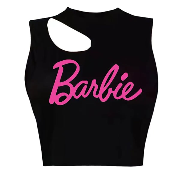 Mode Sexig Crop Top För tjejer Casual ärmlös elastisk Camis Black M Black M