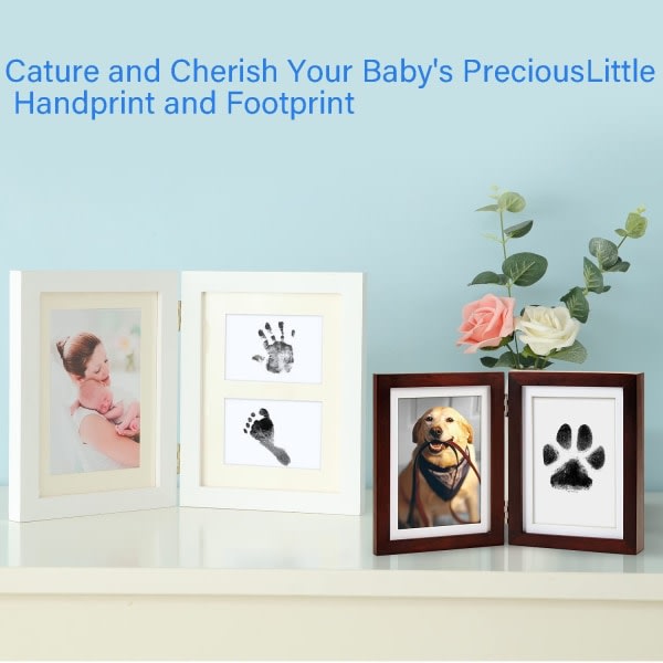 Baby Imprint Set Stor storlek, Baby Handprint and Footprint, Clean