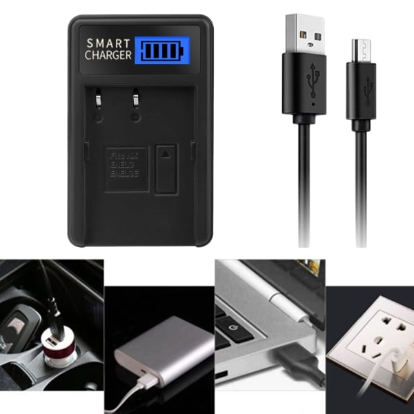 EN-EL3 LCD USB-laturi D100 D100 SLR D200 D300 D300s D50 D70 D70s D80 D90 DSLR D700 kameran telakoille