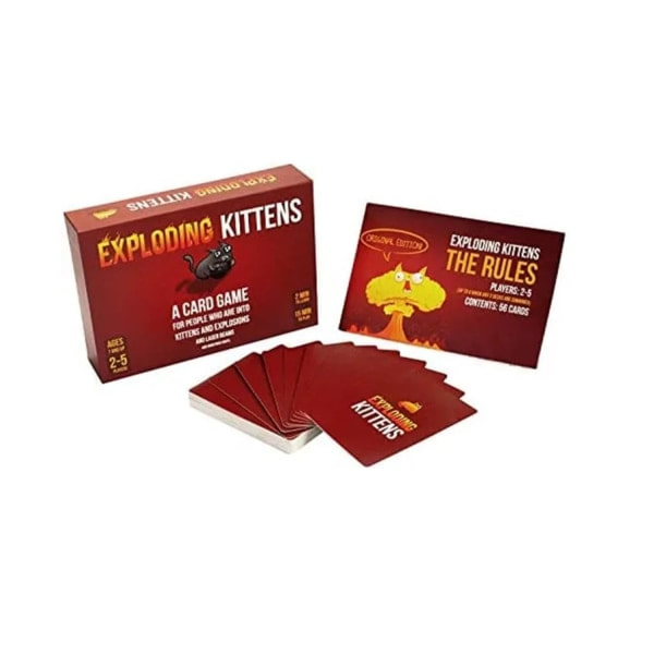 Exploding Kittens - Korttipeli - Perhejuhlapeli - Venäläinen sääntö