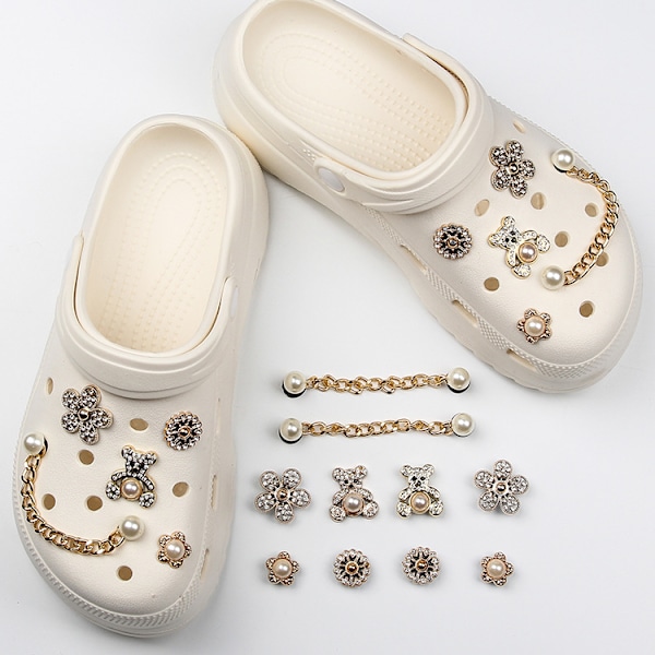 10 Crocs DIY -lisätarviketta, irrotettava kenkäkukka, kenkäsolki ins fa