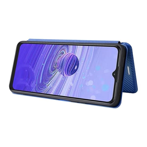 Fodral för Tcl 40 Se, Folio Flip Skyddande Magnetiskt Cover, Blå