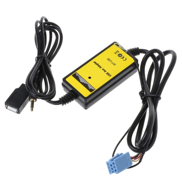 Bilstereo MP3-grensesnitt CD-adapter veksler AUX SD USB -datakabel Mini 8P