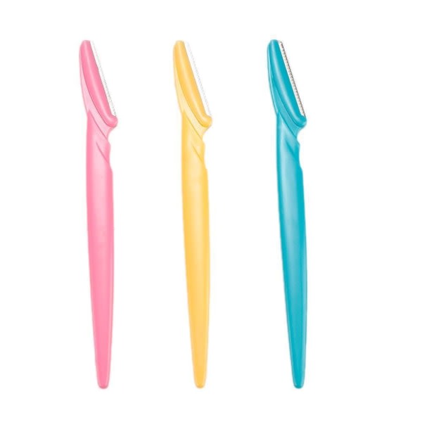 Øjenbrynskniv - Skægkniv i 12-pak MultiColor 12 stk MultiColor 12st