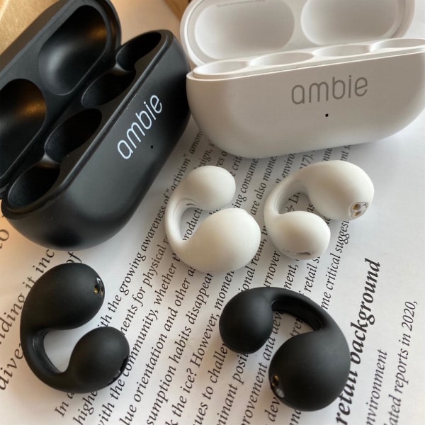 Creative In Ear Style Ambie Ear Clip Bone Bluetooth Headset Hvit White