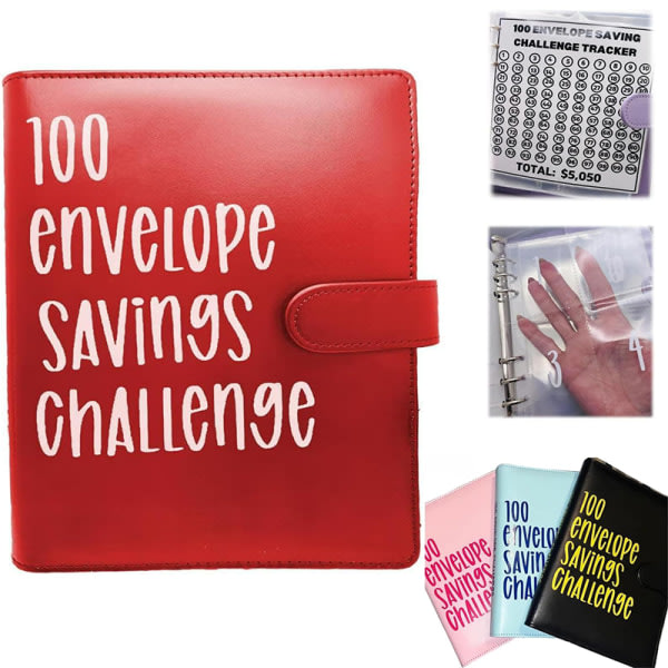100 Envelope Challenge Pärm Rosa onesize