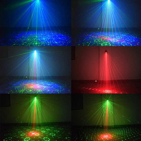 60 mønstre projektor scenljus LED RGB Party KTV Club DJ Dis 10*20*20