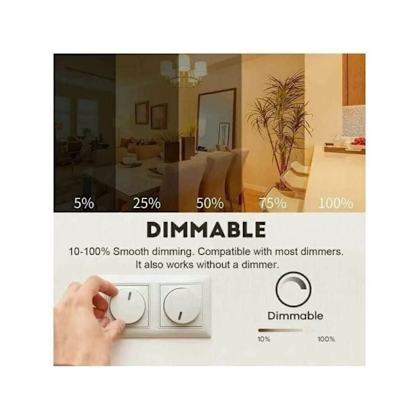 R7S 118mm 30W Dimbar LED Pære Tilsvarende 300W Halogenlampe Varmhvit 3000K Flimmerfri 3000LM Belysning 360° Stråle 2 Pakning.
