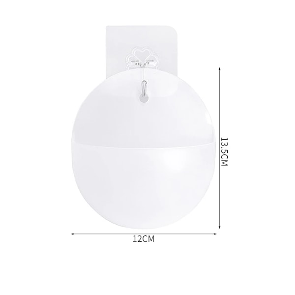Hydroponisk väggmonterad blomkruka vas lat plast väggmonterad grön blomkruka #2660 round transparent