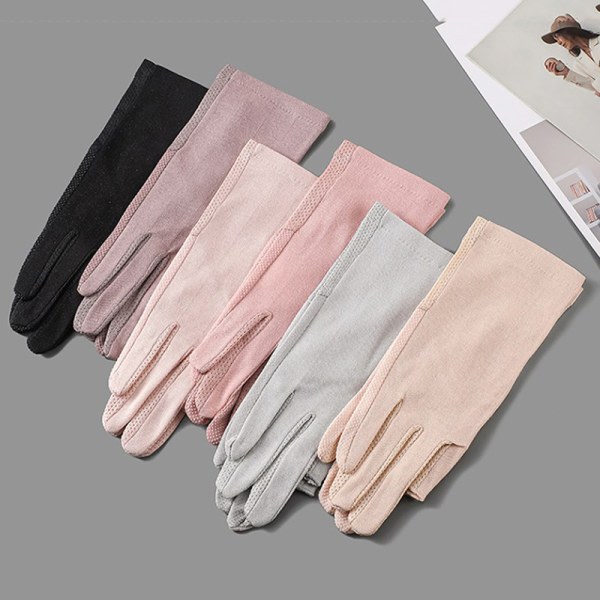 1 par utomhus andas handskar tunt sommar UV-skydd Beige